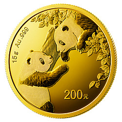 2023 15g Chinese Panda Gold Coin