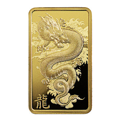 PAMP Lunar Year of The Dragon 5 Gram Gold Bar