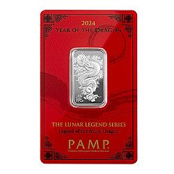 PAMP Lunar Year of The Dragon 10 Gram Silver Bar
