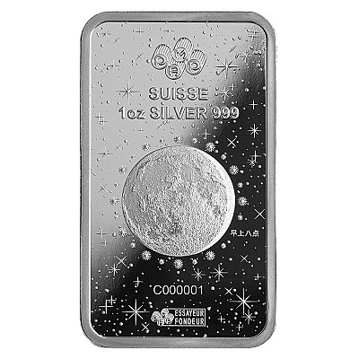 PAMP Lunar Year of The Dragon 1 Ounce Silver Bar