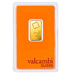 Valcambi Suisse 5 Gram Gold Bar