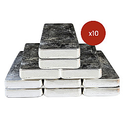 10 x 1kg Silver Bars  ( Emirates Gold )