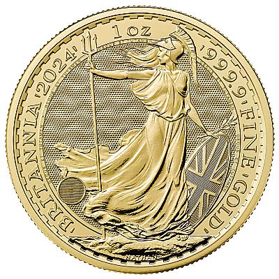 2024 1oz Britannia Gold Coin (King Charles III Portrait) Attributes Images