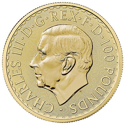 2024 1oz Britannia Gold Coin (King Charles III Portrait) Attributes Images