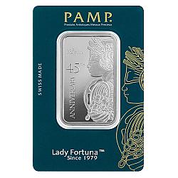 PAMP Lady Fortuna 45th Anniversary 1oz Silver Bar