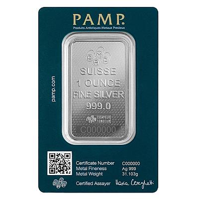 PAMP Lady Fortuna 45th Anniversary 1oz Silver Bar