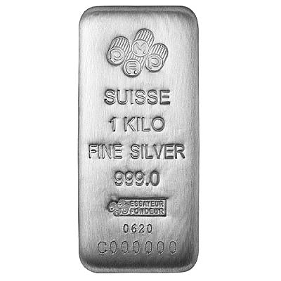 PAMP 1000 Gram Cast Silver Bar