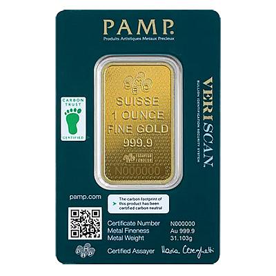 PAMP Lady Fortuna 45th Anniversary 1oz Gold Bar