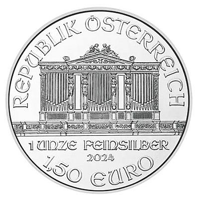 2024 1 oz Vienna Philharmonic Silver Coin