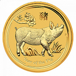 2019 1oz Lunar Pig Gold Coin
