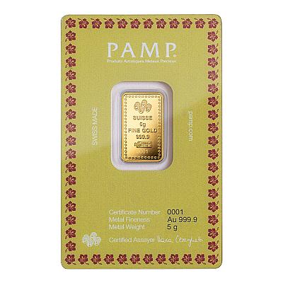 PAMP Diwali Lakshmi 5 Gram Gold Bar