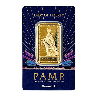 PAMP 1 Ounce Lady of Liberty Gold Bar