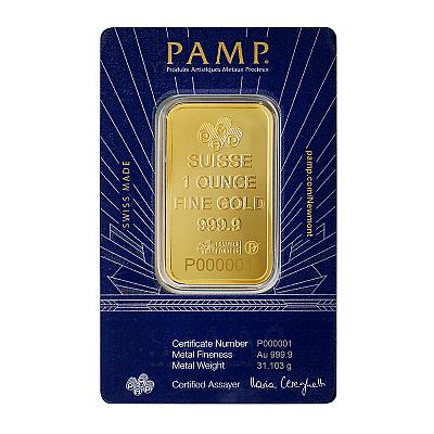 PAMP 1 Ounce Lady of Liberty Gold Bar