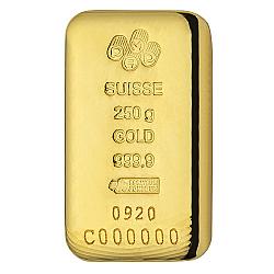 PAMP 250g Cast Gold Bar