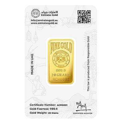 Emirates 20 Gram Wind Tower Gold Bar