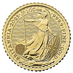 2025 1/10oz Britannia Gold Coin (King Charles III Portrait)