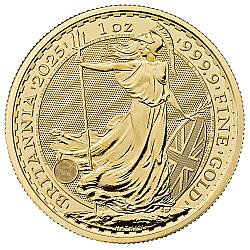 2025 1oz Britannia Gold Coin (King Charles III Portrait)