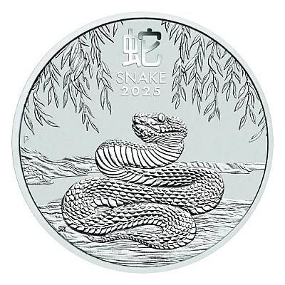 2025 1oz Australian Lunar III Snake Silver Coin