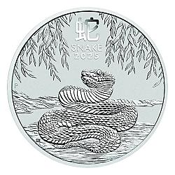 2025 1oz Australian Lunar III Snake Silver Coin