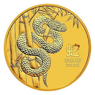 2025 1/4oz Australian Lunar III Snake Gold Coin