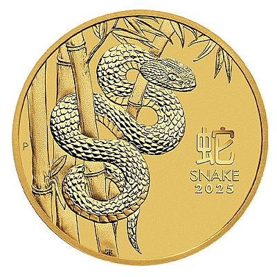 2025 1oz Australian Lunar III Snake Gold Coin