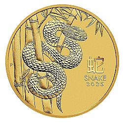 2025 1oz Australian Lunar III Snake Gold Coin