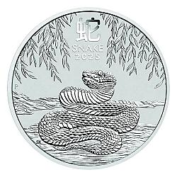 2025 2oz Australian Lunar III Snake Silver Coin