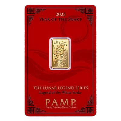 PAMP Lunar Year of The Snake 5 Gram Gold Bar