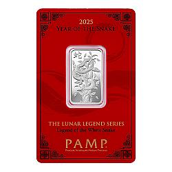 PAMP Lunar Year of The Snake 10 Gram Silver Bar