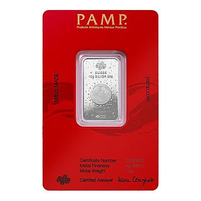 PAMP Lunar Year of The Snake 10 Gram Silver Bar