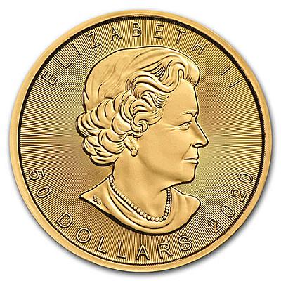 2020 1oz Maple Gold Coin back